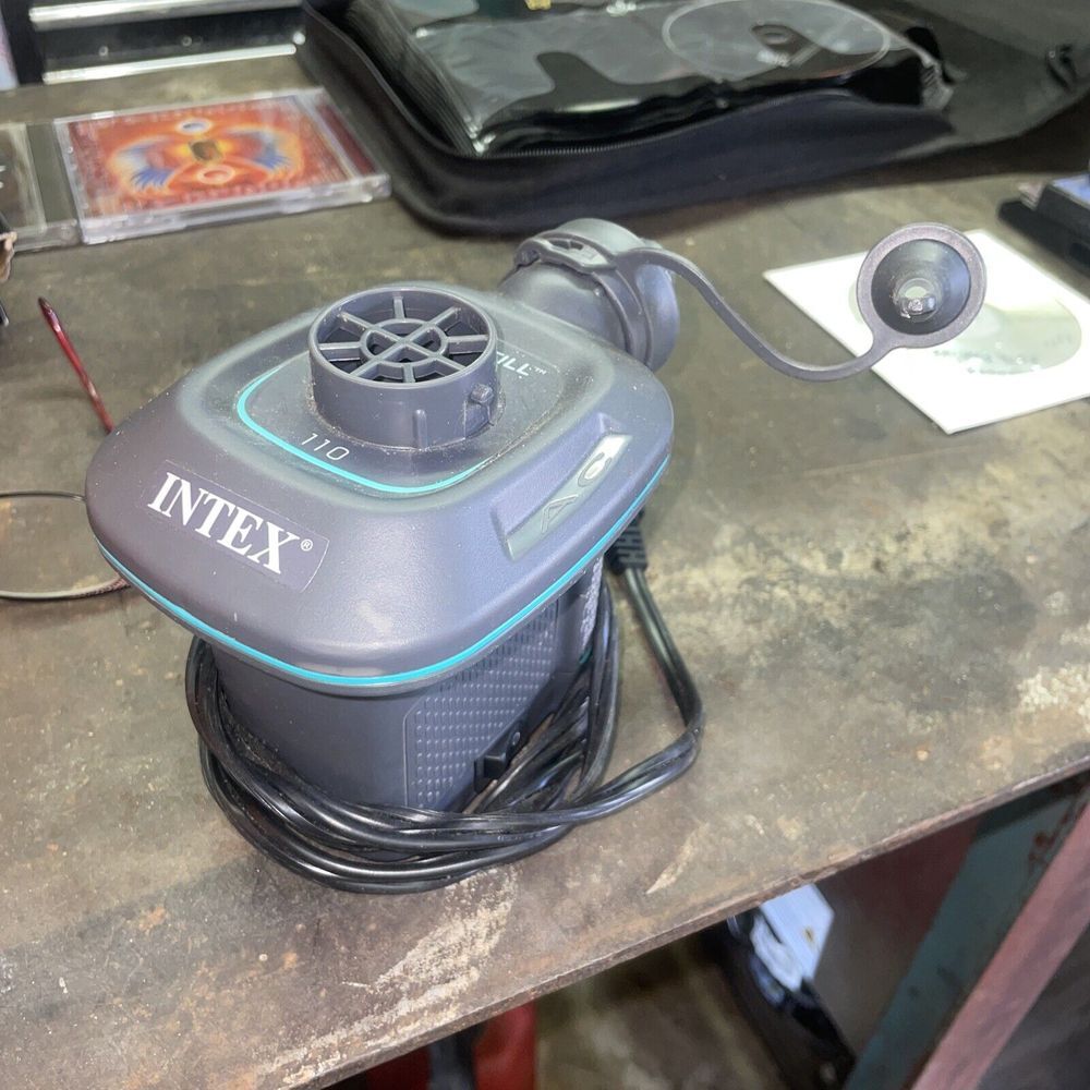 Intex Quick Fill Electric Pump 110 Inflater and Deflater Device Works Great Fast